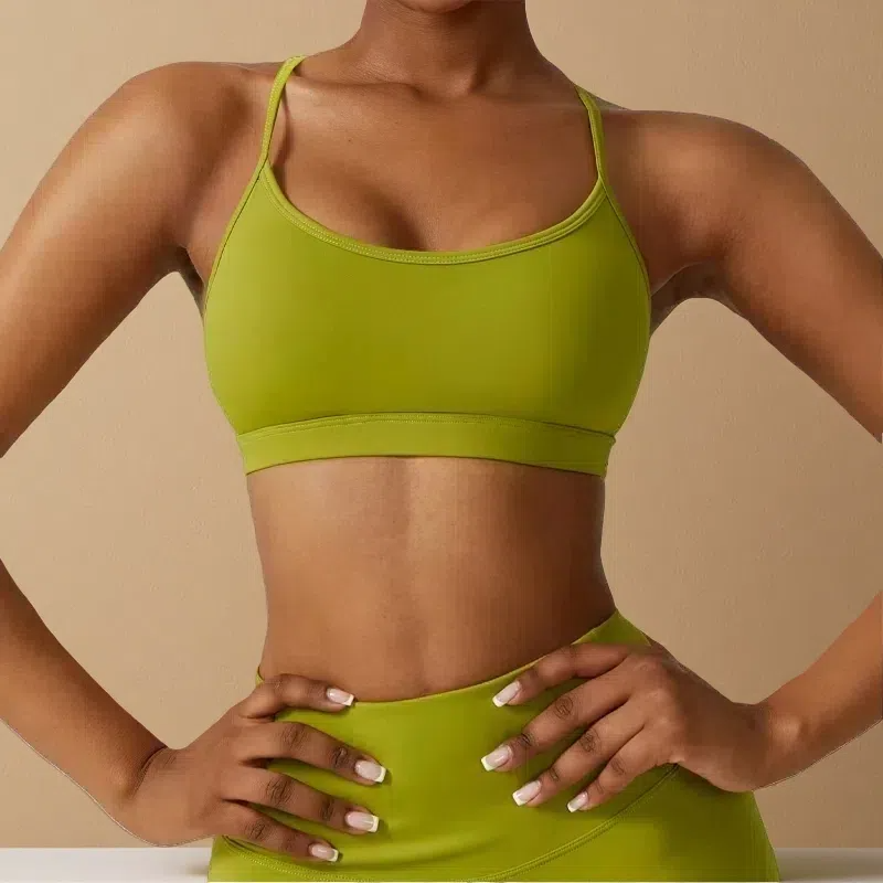 Women's Quick-Drying Sports Bra – Breathable Pullover Fitness Underwear