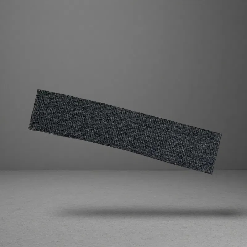 Exercise Hair Band – Retro-Inspired Stretch Headband for Yoga & Workouts Dark Gray