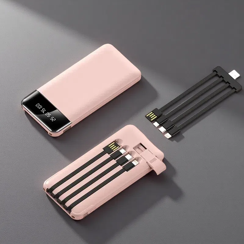 Mini Large Capacity Power Bank – 20000mAh Pink