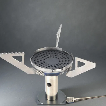 Mini Integrated Gas Camping Stove – Compact One-Piece Outdoor Cooking Burner for Easy Portability