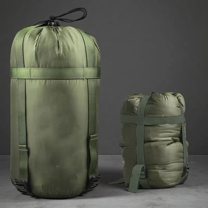 Outdoor Camping Sleeping Bag Compression Bag – Durable Nylon Storage with Silicone Coating