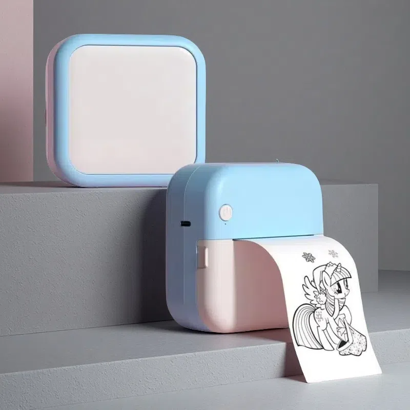 Mini Thermal Label Printer – Compact USB Sticker Printer for Students & Home Use