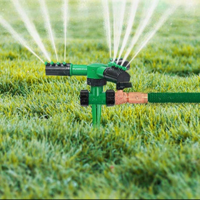 360° Automatic Rotating Sprinkler – Adjustable Garden Lawn Irrigation Tool