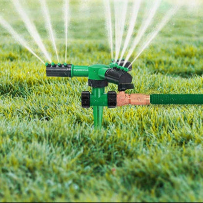 360° Automatic Rotating Sprinkler – Adjustable Garden Lawn Irrigation Tool
