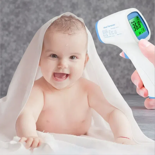 Non-Contact Handheld Forehead Thermometer – Instant LED Display for Indoor Use