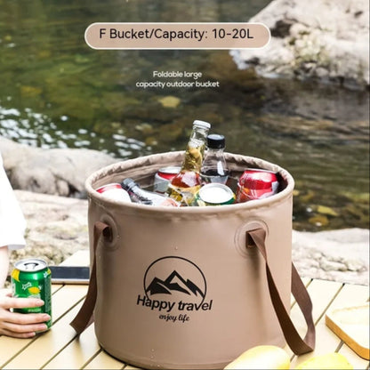 Outdoor Foldable PVC Bucket – Portable & Durable for Fishing, Camping & More