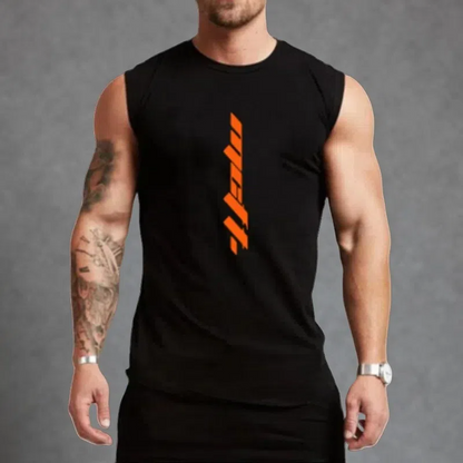 Unisex Sleeveless Gym Tank Top – Breathable & Quick-Drying Sportswear Black A