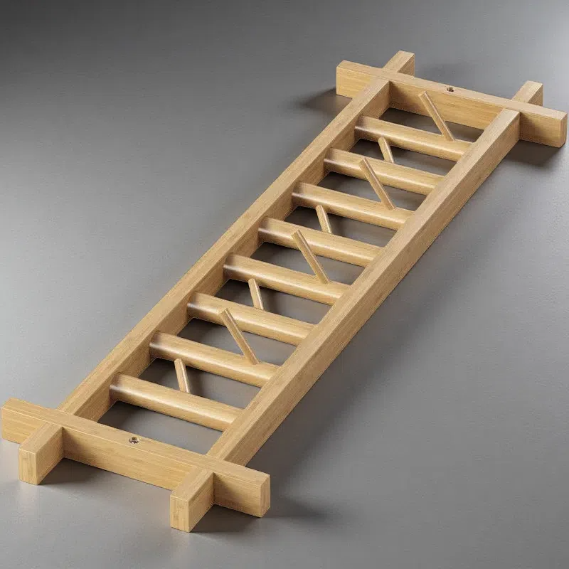 Creative Home Door Hanging Clothes Rack – Rotatable Bamboo Minimalist Design