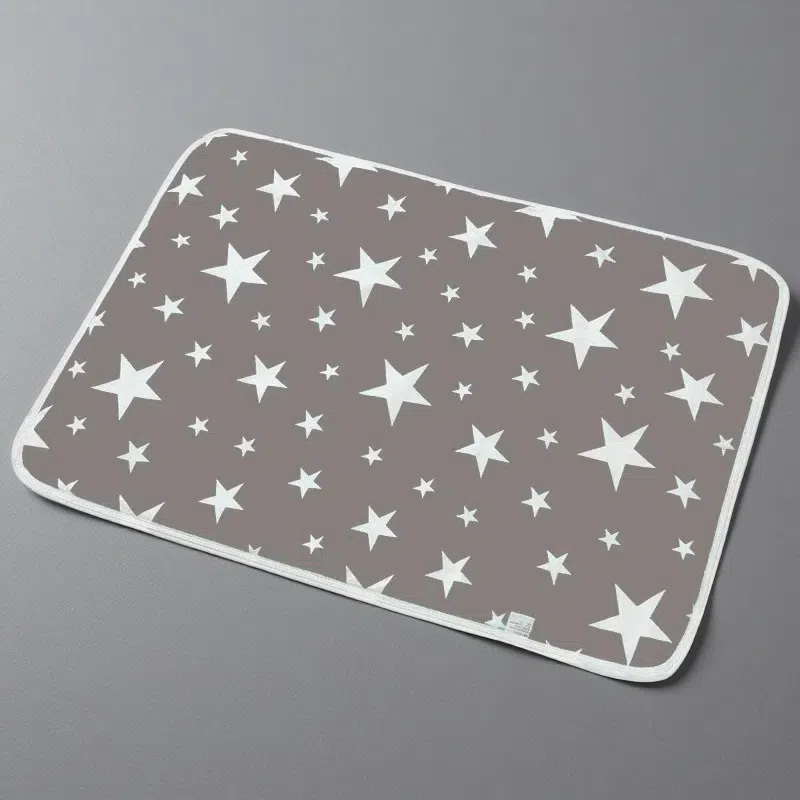 Cartoon Cotton Breathable & Waterproof Baby Changing Pad – Soft, Absorbent & Durable for Newborns 80x110cm