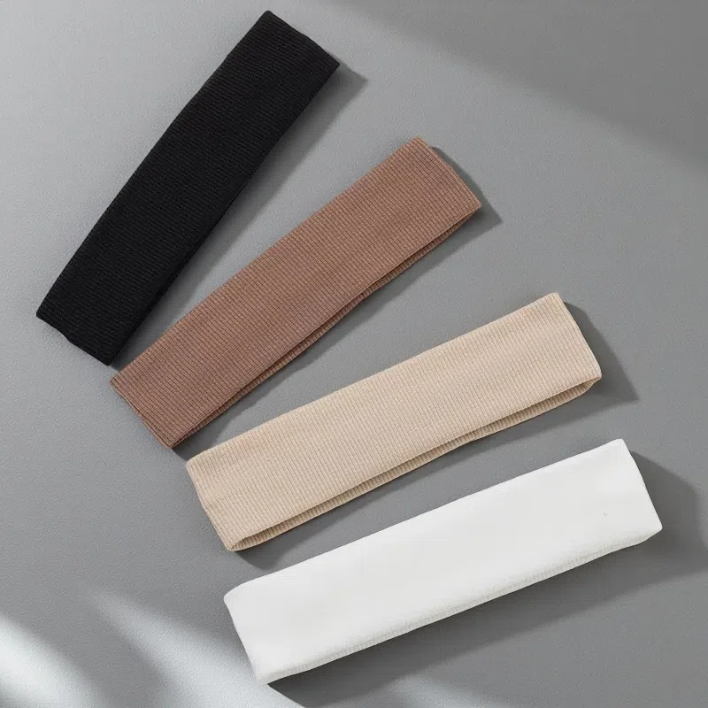 Exercise Hair Band – Retro-Inspired Stretch Headband for Yoga & Workouts 4Pcs