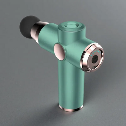 Electric Massage Gun – Rejuvenating Muscle Relaxer with 6-Speed Hammering Technology Green Button type