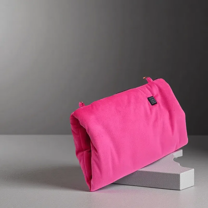 Multifunctional Heating Hand Warmer Crossbody – Portable Electric Hand Bag with USB Power Rose Red