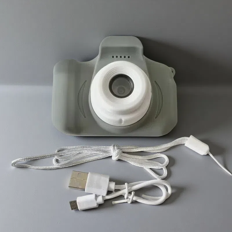 X2 HD Mini Cartoon Kids Digital Camera – 13MP Silicone Body with Full HD Video and 2.0" LCD Screen Grey USB