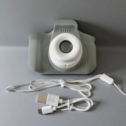 X2 HD Mini Cartoon Kids Digital Camera – 13MP Silicone Body with Full HD Video and 2.0" LCD Screen Grey USB
