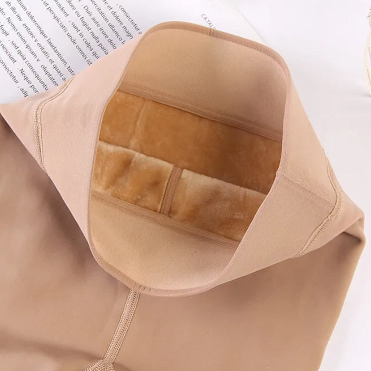 Women's Autumn & Winter Nude Feel Fleece-Lined Leggings – Invisible Shaping Thermal Pantyhose