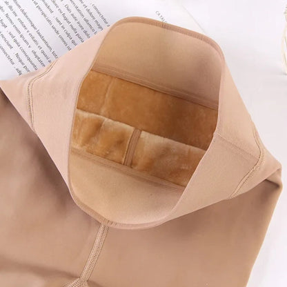 Women's Autumn & Winter Nude Feel Fleece-Lined Leggings – Invisible Shaping Thermal Pantyhose