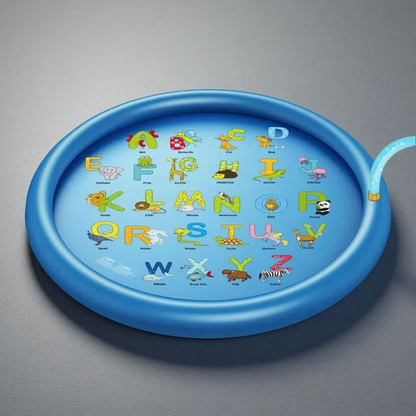 Toys for Kids Boys & Girls Spray Pool Sprinkler Pad – Inflatable Splash Play Mat with Marine Animal Design B 170cm