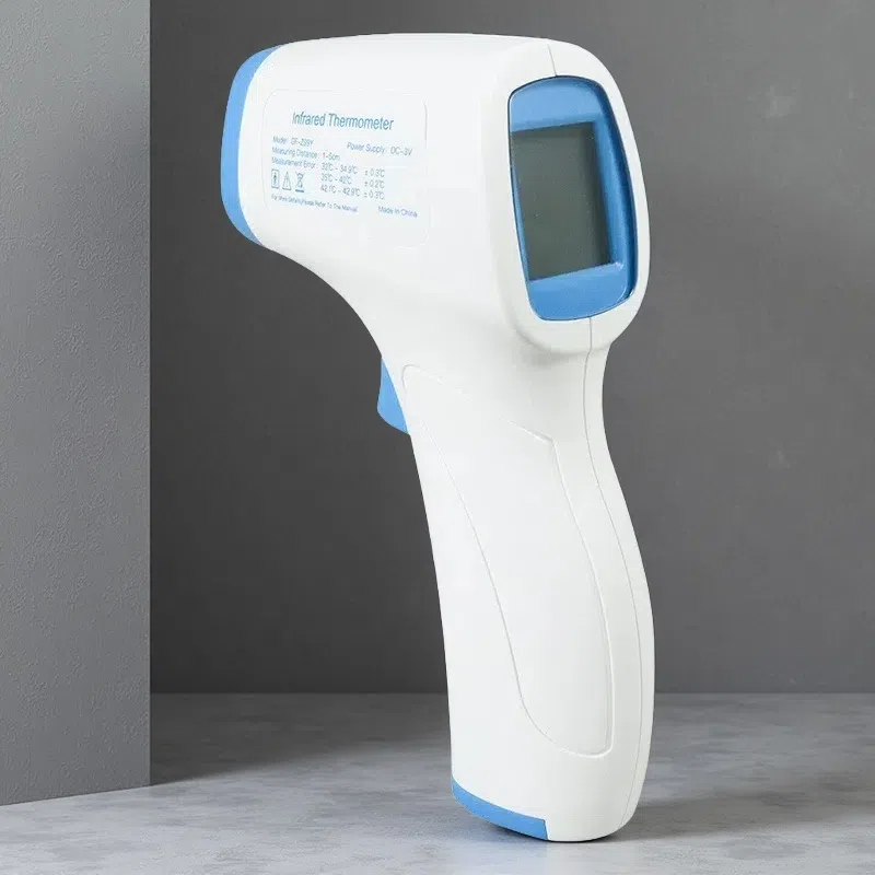 Non-Contact Handheld Forehead Thermometer – Instant LED Display for Indoor Use Blue English