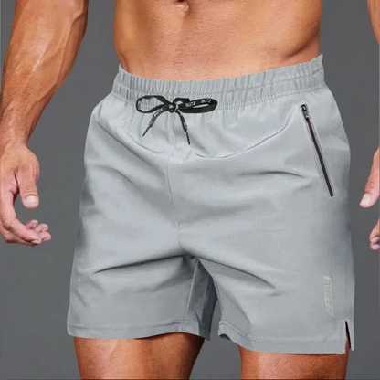 Men’s Running Workout Training Shorts – Lightweight & Breathable Straight Fit Light Gray