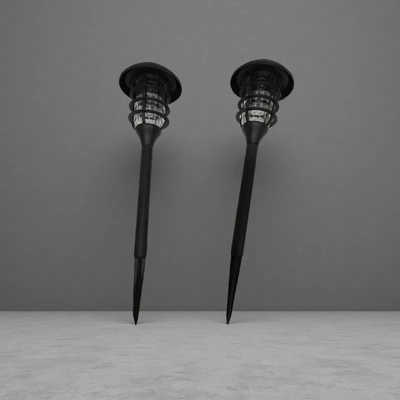 New Solar Stripe Lawn LED Outdoor Light – Decorative Abstract Design