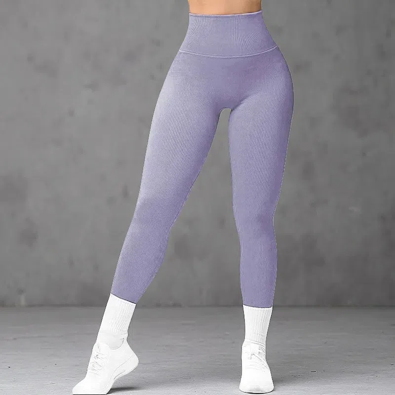 Women's Hip-Up Yoga Pants – Breathable & Sculpting Fitness Leggings Purple