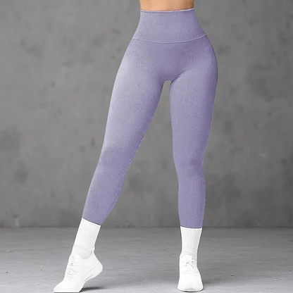 Women's Hip-Up Yoga Pants – Breathable & Sculpting Fitness Leggings Purple