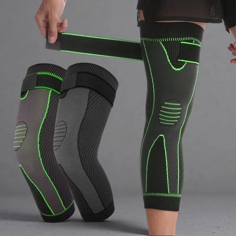 Large Calf Pressure Lengthened Knee Pad – Compression Support for Sports & Outdoor Activities