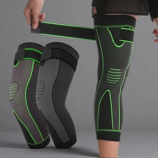 Large Calf Pressure Lengthened Knee Pad – Compression Support for Sports & Outdoor Activities