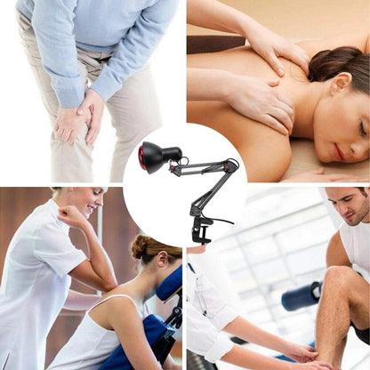 Infrared Therapy Lamp with Adjustable Metal Clip – 100W