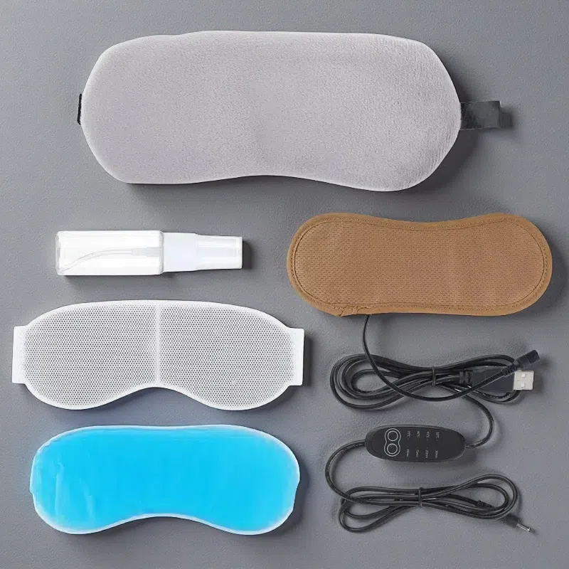 Eye Fatigue Blackout Sleep Eye Mask – Hot & Cold Compress for Relaxation Gray