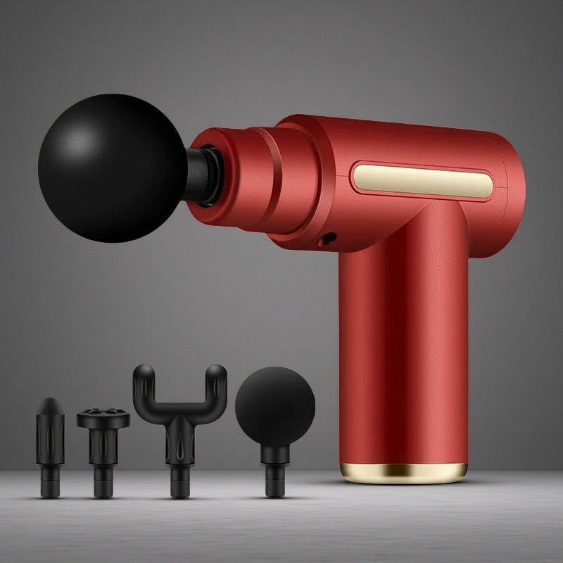 Electric Massager Relieves Muscle Massage Gun Red USB