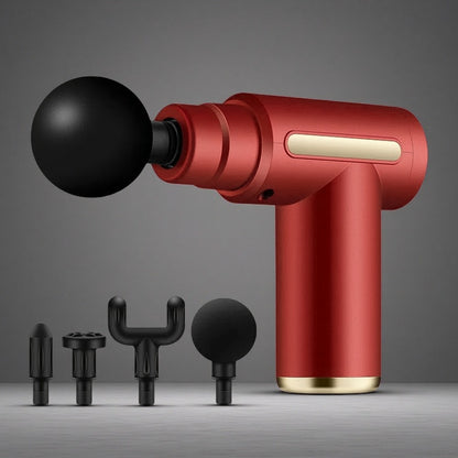 Electric Massager Relieves Muscle Massage Gun Red USB