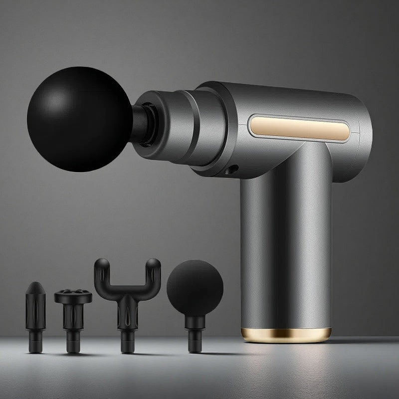 Electric Massager Relieves Muscle Massage Gun Grey USB