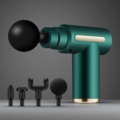 Electric Massager Relieves Muscle Massage Gun Green USB