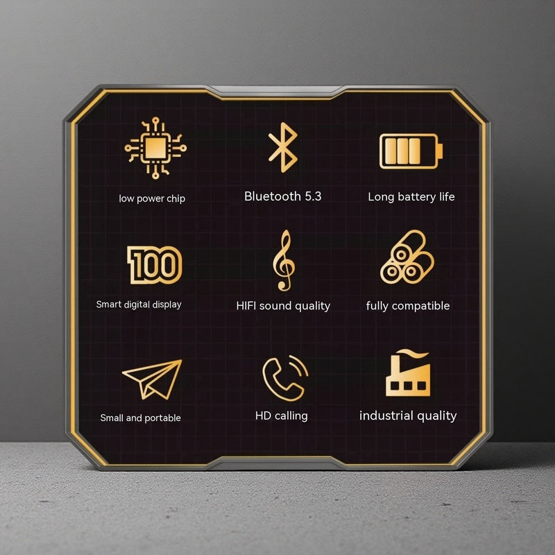 Wireless Noise-Reduction Bluetooth Earbuds – Digital Display, Voice Control, Long Battery Life