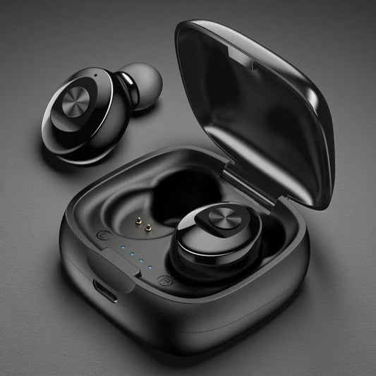 Noise-Canceling Bluetooth Sports Earbuds – Wireless Dual Mic IPX5 Waterproof XG12 Black