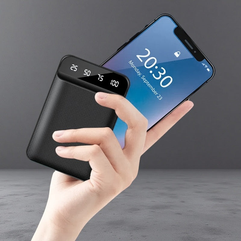 Large Capacity Mini Power Bank – Compact Multi-Port Charger for On-the-Go Power