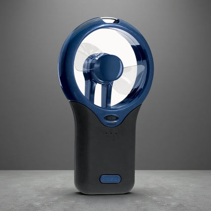 Hanging Neck Mini Portable Silent Fan – Mechanical, Battery-Powered, Adjustable Speed Black