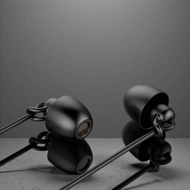 Soft Silicone Soundproof Wired In-Ear Headphones with Microphone – Comfortable Noise Isolation