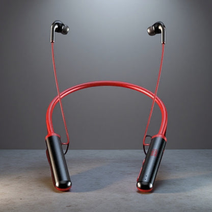 Sports Neckband Wireless Headphones Model 960 – Long Battery Life Bluetooth 5.0 Red
