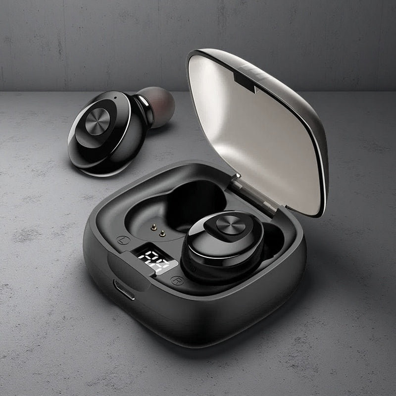 Noise-Canceling Bluetooth Sports Earbuds – Wireless Dual Mic IPX5 Waterproof XG8 Black