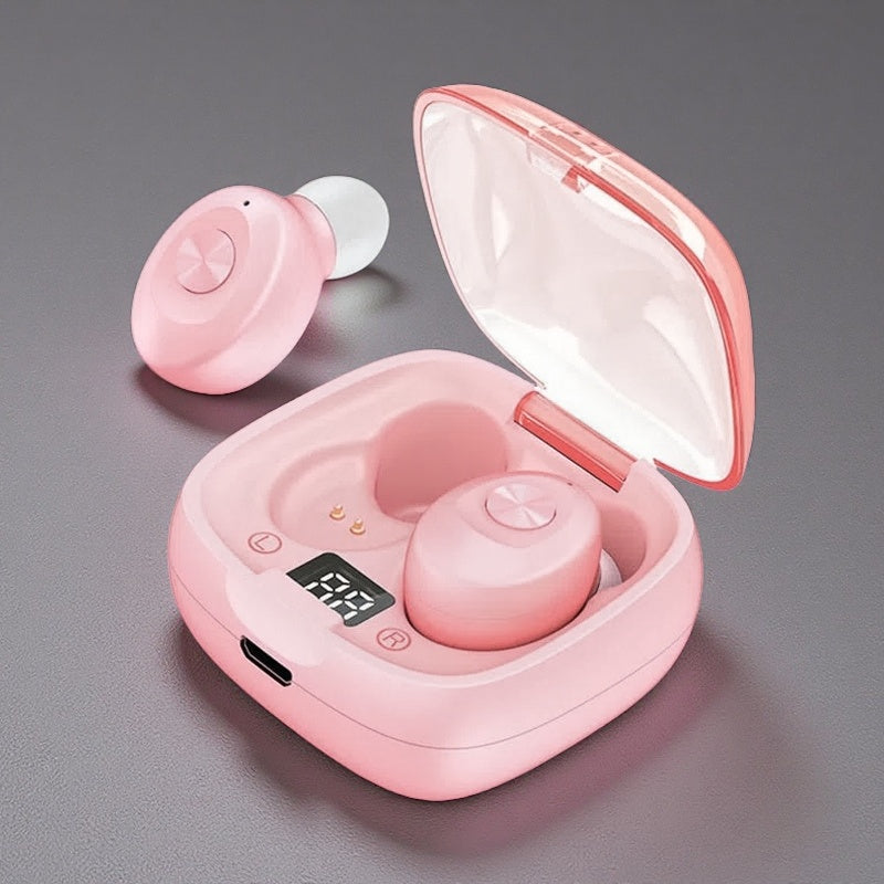 Noise-Canceling Bluetooth Sports Earbuds – Wireless Dual Mic IPX5 Waterproof XG8 Pink