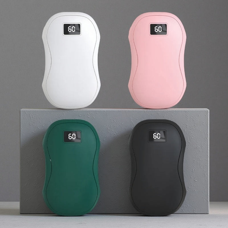 Electric Hand Warmer & Power Bank – Digital Display, USB Rechargeable, Portable Winter Essential