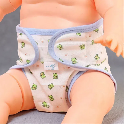 Cotton Cartoon Printed Cloth Diaper – Washable, Soft & Comfortable for Babies 0-2 Years