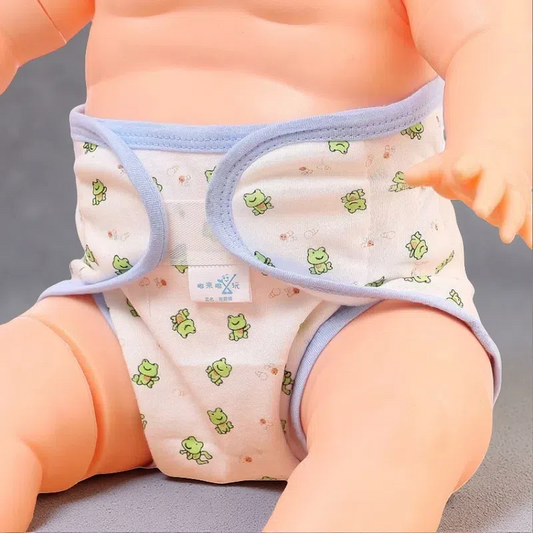 Cotton Cartoon Printed Cloth Diaper – Washable, Soft & Comfortable for Babies 0-2 Years