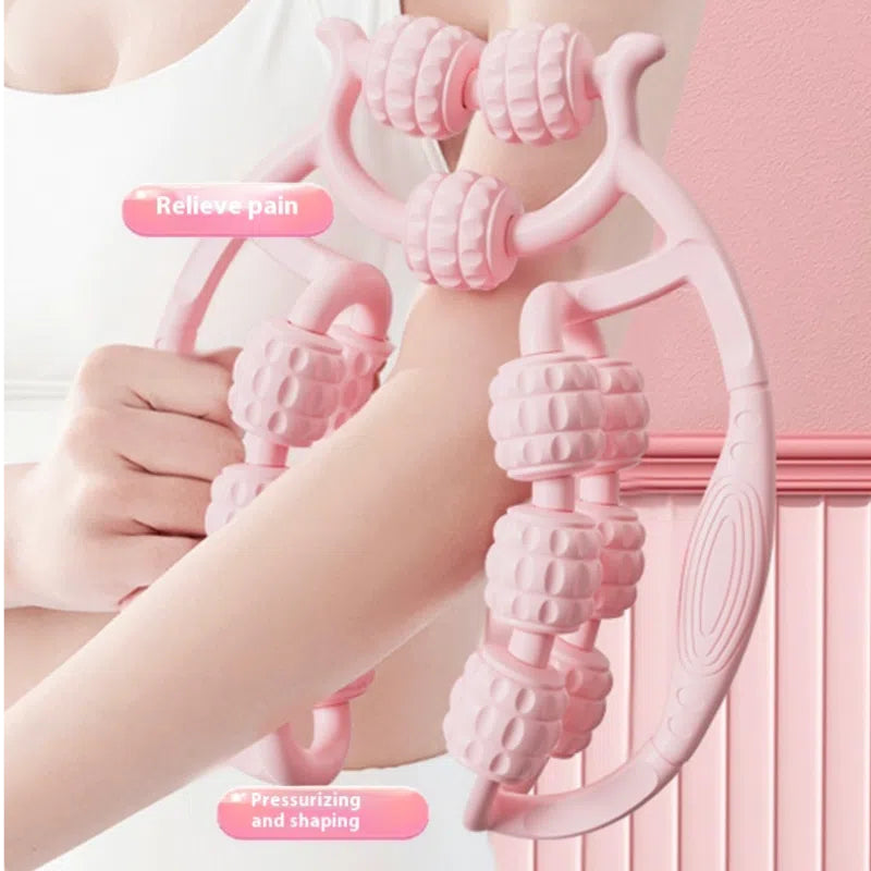 Ring Roller Small Leg Massage Machine – Double-Row Fitness & Body Shaping Massager