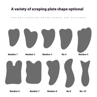 Beauty Device Jade Scraping Board Set – Natural Jade Facial Massage Tools