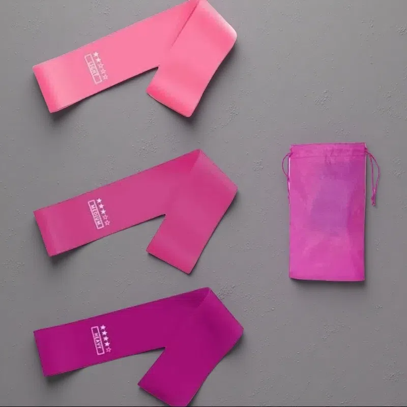 Gym Resistance Bands – 5-Level Natural Latex Fitness Bands for Pilates & Workouts 3pcs set