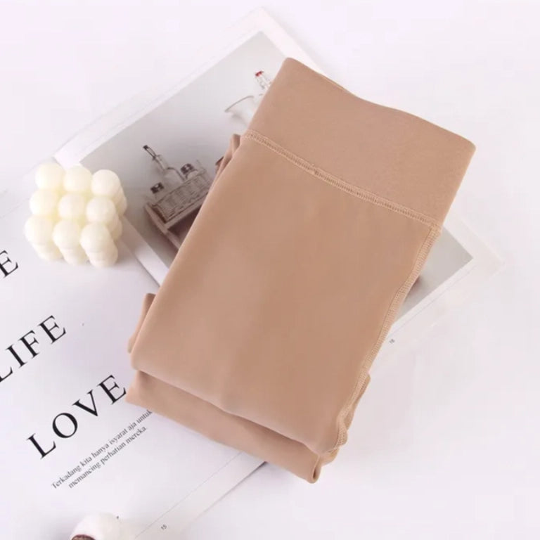 Women's Autumn & Winter Nude Feel Fleece-Lined Leggings – Invisible Shaping Thermal Pantyhose