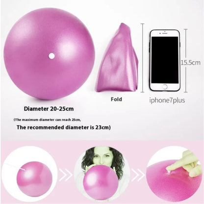 Dance Fitness Massage Yoga Ball – Durable PVC Exercise Ball with Inflator